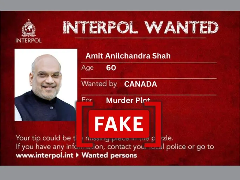 This viral Interpol notice against Amit Shah is fake